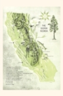 Image for Vintage Journal Map of the Sierra Nevada