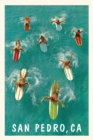 Image for Vintage Journal San Pedro, Aerial View of Surfers