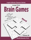 Image for Large Print Brain Games : 100 Hard Adults Puzzles (Kakuro, Samurai Sudoku, Hakyuu, Minesweeper, Samurai Jigsaw Sudoku)