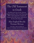 Image for The Old Testament in Greek, Volume I The Octateuch, Part III Numbers and Deuteronomy