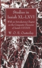 Image for Studies in Isaiah XL-LXVI
