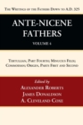 Image for Ante-Nicene Fathers : Translations of the Writings of the Fathers Down to A.D. 325, Volume 4