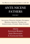 Image for Ante-Nicene Fathers : Translations of the Writings of the Fathers Down to A.D. 325, Volume 7