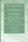Image for Historical Catalogue of the Printed Editions of Holy Scripture in the Library of the British and Foreign Bible Society, Volume II, 1