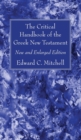 Image for The Critical Handbook of the Greek New Testament