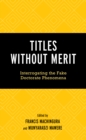 Image for Titles Without Merit