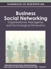 Image for Handbook of Research on Business Social Networking : Organizational, Managerial, and Technological Dimensions(Vol 2)