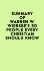 Image for Summary of Warren W. Wiersbe&#39;s 50 People Every Christian Should Know