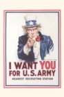 Image for Vintage Journal Classic Army Recruiting Poster