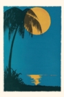Image for Vintage Journal Sunset over Ocean with Palm Tree