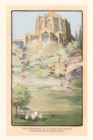 Image for Vintage Journal Painting of St. John the Divine Cathedral, New York City