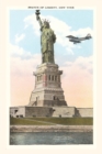 Image for Vintage Journal Statue of Liberty with Biplane, New York City