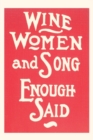 Image for Vintage Journal Wine, Women and Song