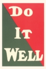 Image for Vintage Journal Do It Well Slogan