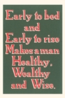 Image for Vintage Journal Early to Bed Slogan