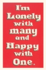 Image for Vintage Journal Lonely with Many, Happy with One