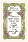 Image for Vintage Journal Pledge of Friendship
