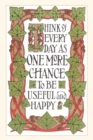 Image for Vintage Journal Be Useful and Happy Slogan