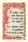 Image for Vintage Journal If Wishes Could Make Blessings, Rhyme