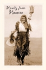 Image for Vintage Journal Cowgirl in Chaps, Howdy from Houston, Texas