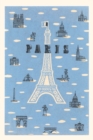 Image for Vintage Journal Eiffel Tower and Various Paris Motifs