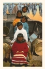Image for Vintage Journal Five Indigenous Alaskan Children Sitting on Barrels