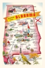 Image for Vintage Journal Map of Alabama Attractions