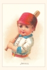 Image for Vintage Journal America, Little Boy with Bat, Illustration
