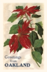 Image for Vintage Journal Greetings from Oakland, California, Poinsettias