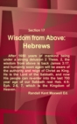 Image for Section 17  Wisdom from Above: Hebrews