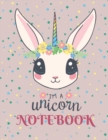 Image for Notebook : Lineless Journal, Blank Unlined Notebook 8.5 x 11 Pink for Girls, Unicorn Format.