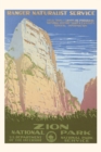 Image for Vintage Journal Poster for Zion National Park