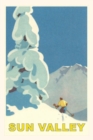 Image for Vintage Journal Skiing in Sun Valley, Idaho Travel Poster