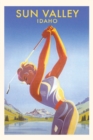 Image for Vintage Journal Sun Valley, Golfer Travel Poster