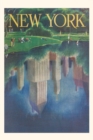 Image for Vintage Journal Art Deco Poster, Central Park Scene, New York City