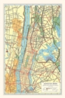 Image for Vintage Journal Map of Manhattan and Bronx, New York