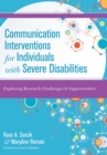 Image for Communication interventions for individuals with severe disabilities: exploring research challenges and opportunities