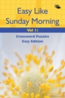 Image for Easy Like Sunday Morning Vol 1 : Crossword Puzzles Easy Edition