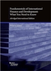 Image for Fundamentals of international finance and development  : what you need to know