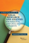 Image for A Practical Guide to Legal Research and Analysis for Paralegal and Legal Studies Students