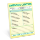 Image for Knock Knock Awesome Citation Nifty Note Pad (Pastel Version)