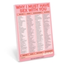 Image for Knock Knock Why I Must Have Sex With You Pad