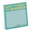 Image for Knock Knock Don&#39;t Forget to Remember Sticky Note (Pastel)