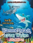 Image for Hammerheads, Great Whites and More! Sharks Coloring Book