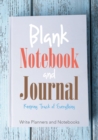 Image for Blank Notebook and Journal : Keeping Track of Everything