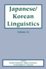 Image for Japanese/Korean Linguistics, Volume 24