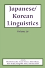 Image for Japanese/Korean linguisticsVolume 26