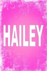 Image for Hailey : 100 Pages 6 X 9 Personalized Name on Journal Notebook