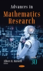 Image for Advances in Mathematics Research. Volume 30