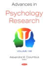 Image for Advances in psychology researchVolume 148